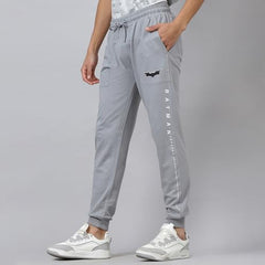 Free Authority Official Batman Graphic Printed Men Grey Regular Fit Jogger for Young Men