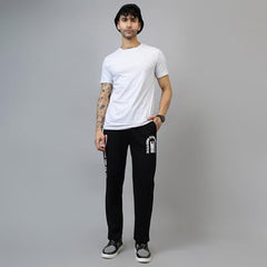 Free Authority Official Demon Slayer Printed Regular Fit Jogger for Men Black