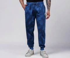 Free Authority Official Marvel Comic Captain America: The First Avenger Graphic Printed Regular Fit Blue Jogger for Men