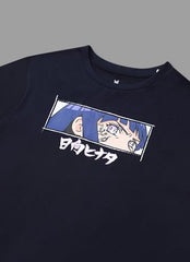 Free Authority Official Naruto: Hinata Hyuga Women Half Sleeve Round Neck Graphic Anime Printed Cotton Regular Fit Tshirt