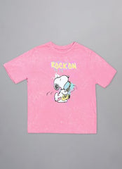 Free Authority Official Peanuts Graphic Printed Pure Cotton Regular Fit Tshirt for Women