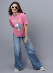 Free Authority Official Peanuts Graphic Printed Pure Cotton Regular Fit Tshirt for Women