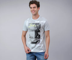 Free Authority Official DC Comic Joker Men Half Sleeve Round Neck Graphic Printed Cotton Regular Fit Tshirt