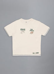 Free Authority Official Tom & Jerry Graphic Printed Pure Cotton Regular Fit Tshirt for Women