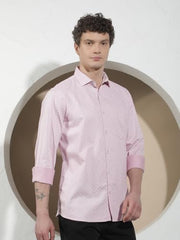 Crimsoune Club Men's Pink Printed Shirt
