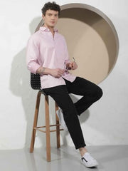Crimsoune Club Men's Pink Printed Shirt