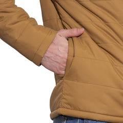 Being Human Men's Mustard Quilted High-Neck Jacket(Mustard-M)