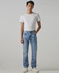 MUFTI Men Jeans | Straight Fit Light Wash Denim with Five-Pocket Style & Subtle Fading | Durable Cotton Blend Fabric for Casual Light Blue 30