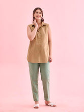 Go Colors_Women_Cotton Pant_Dusty Green_XL