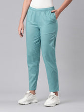 Go Colors_Women_Cotton Pant_Light Mint_L