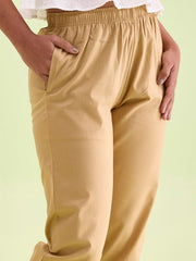 Go Colors_Women_Pencil Pant_Wheat_L
