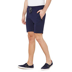 Sweet Dreams Men's Cotton Solid Short (F-MS-0114C_Indigo_4XL)