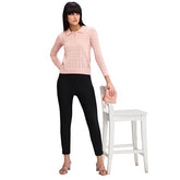 Spykar Black Skinny Fit High Rise Knit Track Pant for Women