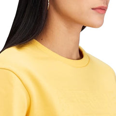 Spykar Yellow Full Sleeves Regular Fit Solid Sweat Shirts for Women