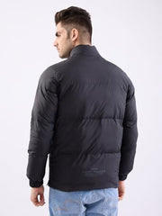 Spykar Mens Jacket F/S Mjkhw2Be032 Jet Black