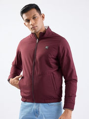 SPYKAR Men's A-Line Coat (MJKLW2BE024_Wine Red