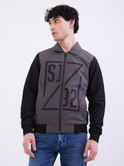 Spykar Slate Grey Straight Fit Casual Jackets For Men
