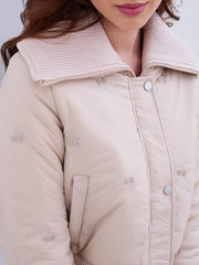 Spykar Beige Regular Fit Casual Jackets For Women