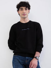 Spykar Black Slim Fit Casual Sweatshirts for Men