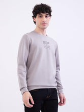Spykar Silver Grey Slim Fit Casual Sweatshirts for Men