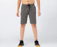 TECHNOSPORT Boys Regular Shorts - (BSBR26IRG034_Iron Grey_11-12 Years)