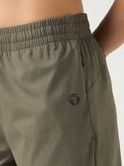 TECHNOSPORT Women Regular Fit Sports Shorts with TS Flexi (Smokey Olive) Shorts for Women Running Shorts Gym Shorts Workout Wear