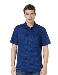 GAP Men Half Sleeve Geometric Print Regular Fit