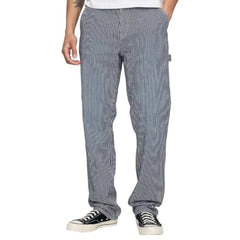 Straight Fit Lightly Wash Non Stretchable Carpenter Jeans, Light Blue, 30/32