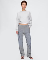 Straight Fit Lightly Wash Non Stretchable Carpenter Jeans, Light Blue, 30/32