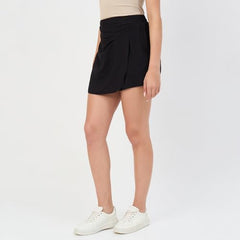 Madame Black Rayon-Blend Shorts