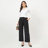 Madame Black Stretch Slim-Fit Trousers