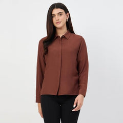 Madame Coffee Rayon-Blend Shirt