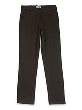 PALM TREE Boys Black Solid Cotton Denim Fixed Waist Trouser 7-8 Years