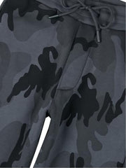 Gini and Jony Boys Grey Camouflage Cotton Elasticated Track Pant 12-18 Months