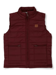 Gini and Jony Boys Maroon Solid Polyster Full Sleeves Heavy Winter Jacket 13-14 Years