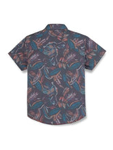 Gini & Jony Boys Grey Cotton Printed Collared Neck Half Sleeve Shirt 9-10 Years
