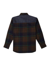 Gini and Jony Boys Brown Checks Cotton Full Sleeves Shirt 7-8 Years