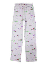 Gini and Jony Girls White Pixel Print Cotton Elasticated Track Pant 6-7 Years