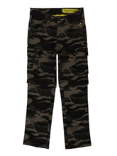 Gini and Jony Boys Olive Camouflage Cotton Fixed Waist Trouser 8-9 Years