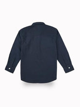 Gini and Jony Boys Navy Blue Typographic Print Cotton Full Sleeves Shirt 4-5 Years
