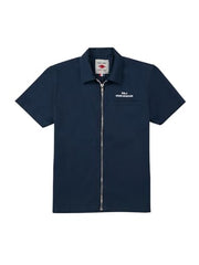 Gini and Jony Boys Navy Blue Typographic Print Cotton Half Sleeves Shirt 9-10 Years