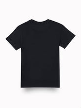Gini and Jony Boys Black Metallic Print Cotton Half Sleeves T-Shirt 11-12 Years