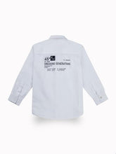 Gini and Jony Boys White Typographic Print Cotton Full Sleeves Shirt 4-5 Years