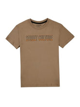Gini and Jony Boys Brown Typographic Print Cotton Half Sleeves T-Shirt 5-6 Years