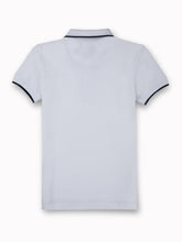 Gini and Jony Boys White Brand Logo Cotton Half Sleeves Polo T-Shirt 7-8 Years