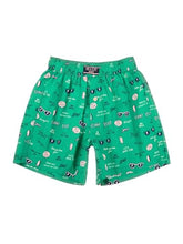 Gini and Jony Boys Green Conversational Print Cotton Elasticated Boxer Shorts 11-12 Years
