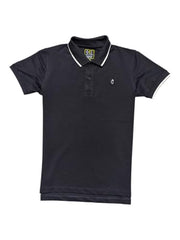 Gini and Jony Boys Navy Blue Solid Cotton Half Sleeves Polo T-Shirt 3-4 Years