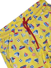 Gini and Jony Boys Yellow Conversational Print Cotton Elasticated Bermuda 3-4 Years
