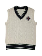Gini and Jony Boys Off White Cable Knit Acrylic Sweater Sleeveless 4-5 Years - Goyalsons ShopMax
