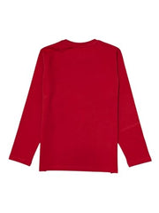 Red graphic print cotton boys' long sleeve T-shirt from Gini and Jony for ages 3-4 years, casual and comfortable.